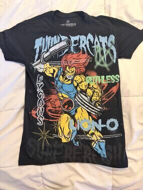SuperFresh Thundercats Lion-O Ruthless Graphic T-Shirt Black Men’s XS